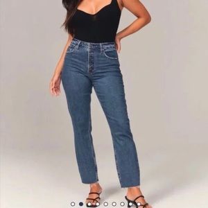 Abercrombie & Fitch Curve Love High Rise Mom jeans